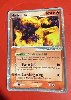 Moltres ex 31 Black Star Promo Cosmos Holo 2005 English Pokemon TCG Played Card - Image 1