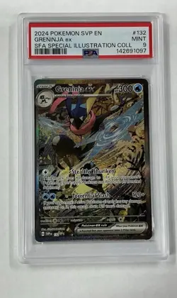 PSA 9 Greninja ex #132 SVP Special Illustration Collection Promo Pokemon 2024 - Image 1