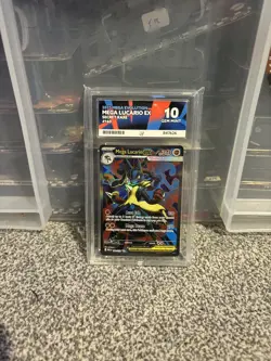 Mega Lucario EX 160/132 ACE 10 Secret Rare Mega Evolution Pokemon TCG Perfect - Image 1