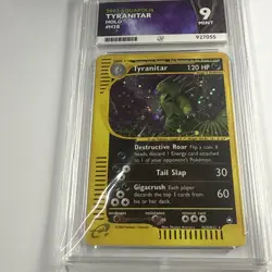 2003 POKEMON AQUAPOLIS #H28 TYRANITAR-HOLO Ace 9 POP 1 - Image 2