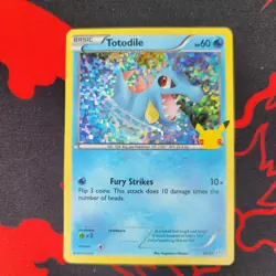 Totodile 018/025 Promo McDonald's 25th Anniversary Promos Pokemon Holo MP - Image 1