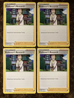 Professor’s Research - Playset of 4 - Pokemon Sword & Shield - Mint - Image 1