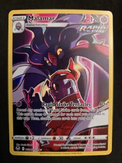 2022 Pokemon SWSH Silver Tempest Malamar Trainer Gallery Holo #TG06/TG30 - Image 1