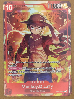 Monkey.D.Luffy ST10-006 SR Alt Treasure Booster Set ENGLISH NM One Piece - Image 2