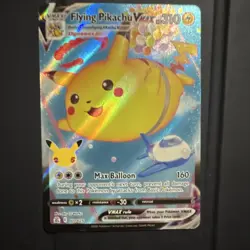 Pokemon Flying Pikachu VMAX Celebrations Full Art Ultra Rare Holo Card 007/025 - Image 1
