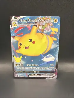 Pokemon Celebrations Flying Pikachu VMAX Holo Full Art Ultra Rare Card 007/025 - Image 1