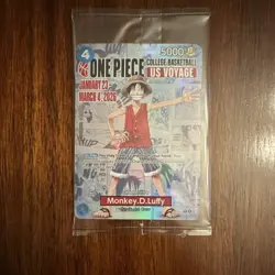 Bandai Namco One Piece CCG Monkey.D.Luffy US Voyage Promo P-055 Card - Image 1