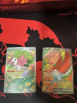 Pokemon TCG Shaymin Holo Card Illustration Rare, 185/182, Destined Rivals Series - Image 1