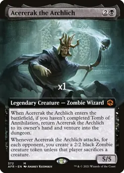 MTG Borderless Adventures in the Forgotten Realms AFR Acererak the Archlich MINT - Image 1