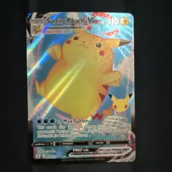 Pokemon Surfing Pikachu VMAX Ultra Rare Holo Celebrations 009/025 310 HP - Image 1