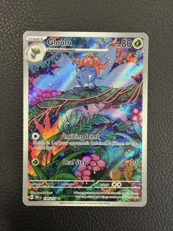 Gloom 198/197 Full Art Illustration Rare Pokemon TCG Obsidian Flames - Image 1