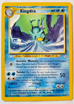 Pokemon TCG: Kingdra Neo Revelation #19/64 LP - Image 1