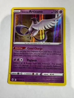 Galarian Articuno Pokemon TCG Holo Rare Evolving Skies - Image 1