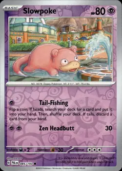 Slowpoke - Reverse Holo - Paldea Evolved 085/193 - MINT - Pokemon - Image 1