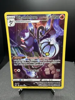 Pokemon TCG SWSH Lost Origin Chandelure TG04/TG30 Gallery Full Art Holo NM! - Image 1