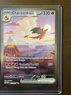 Pokemon TCG Charizard EX 199/165 Scarlet & Violet 151 Special Illustration Rare - Image 3