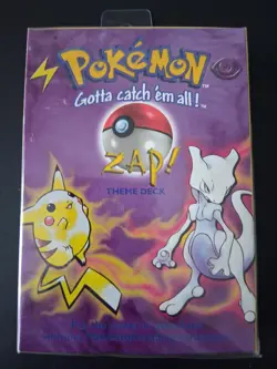 1999 Pokemon Zap! Theme Deck Sealed WTOC Factory Sealed Box - Image 2