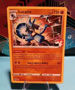 Lucario 079/172 Prize Pack Series 1 Pokemon Play! Stamp Mint Condition - Image 1