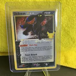 Pokemon TCG: Umbreon Gold Star 17/17 Celebrations 25th Anniversary NM - Image 2
