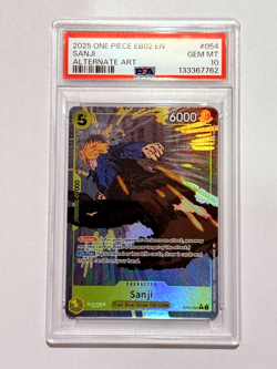 One Piece Extra Booster (EB-02) - Sanji Rare Alternate Alt Art Foil PSA 10 ENG - Image 1