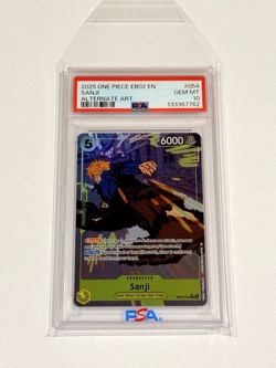One Piece Extra Booster (EB-02) - Sanji Rare Alternate Alt Art Foil PSA 10 ENG - Image 3