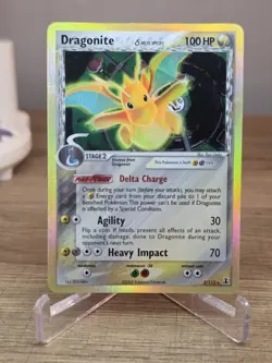 Dragonite delta EX11: EX Delta Species (3/113) Holo Rare Pokemon Card - Image 3