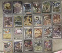 Pokemon TCG 40 Card Lot Wigglytuff Spinarak Dragonite Eevee Rotom V GX Foil - Image 1