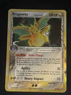 Pokemon Dragonite 3/113 Delta Species Holo Rare 100 HP Card 2005 English - Image 2