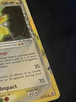 Pokemon Dragonite 3/113 Delta Species Holo Rare 100 HP Card 2005 English - Image 4