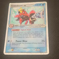 Crawdaunt EX 99/110 Pokemon Card Holon Phantoms LP - Image 1