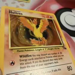 Moltres - 12/62 - Pokemon Fossil Unlimited Holo Rare Card WOTC NM - Image 3