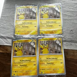 Pokemon Card 2026 Pikachu at the Natural History Museum Sealed Jumbo Promo x4 - Image 1