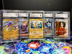Pokemon CGC Slab Lot 5 Cards Garchomp EX FA Trainers Vintage Rare Mix - Image 1