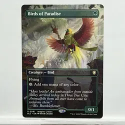 Birds of Paradise MTG 0081 Borderless BLC Bloomburrow Commander NM - Image 1