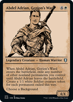 MTG - Abdel Adrian, Gorion's Ward - Foil - Showcase, Commander Legends: Battle f - Image 1