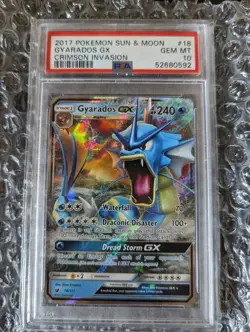 Pokemon - Sun & Moon - Crimson Invasion - PSA 10 Gyarados GX 18 - Low Pop 308 - Image 2