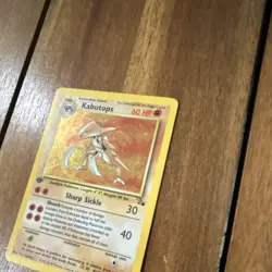 Pokemon Kabutops Fossil 1st Edition Holo Rare 9/62 - Image 3