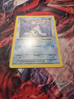 Pokemon TCG Seel 1st Edition Shadowless Base Set 41/102 MP - Image 3