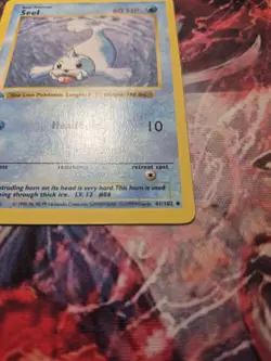 Pokemon TCG Seel 1st Edition Shadowless Base Set 41/102 MP - Image 4