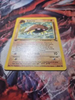 POKEMON FOSSIL KABUTO 50/62 COMMON 1ST EDITION MP - Image 3