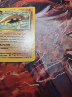 POKEMON FOSSIL KABUTO 50/62 COMMON 1ST EDITION MP - Image 4