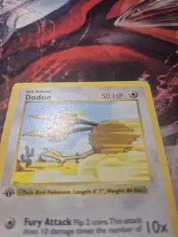 Pokemon 1st Edition Shadowless Base Set Common Doduo 48/102 - MP - Image 2