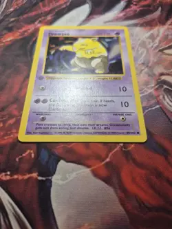 Pokemon 1st Edition Base Common Drowzee 49/102 - Moderate Play (MP) - Image 3