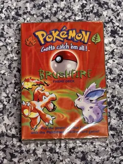 Pokemon TCG - 1999 Pokemon Base Set Brushfire Theme Deck - WOTC - FACTORY SEALED - Image 2