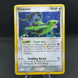 Pokemon TCG - Rayquaza (22/107) EX Deoxys - Damaged Holo Rare - Image 1