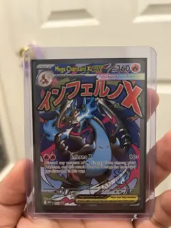 Pokemon TCG Mega Charizard X EX 360 HP Promo Holo Me: Mega Evolution 023 Stage 2 - Image 1