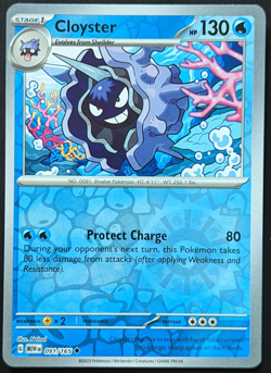 Cloyster 91/165 Reverse Holo Scarlet & Violet 151 - Pokemon TCG - Mint - Image 1