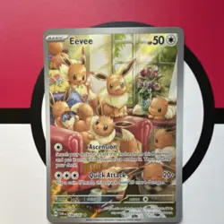 Pokemon Eevee Illustration Rare 188/167 Twilight Masquerade Holo 50 HP Basic - Image 1