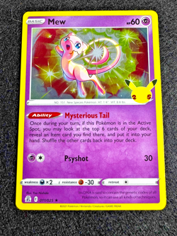 Mew Celebrations Pokemon Holo 11/25 NM - Image 1