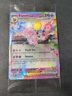 Pokemon Prismatic Evolutions Espeon ex 034/131 Surprise Box Stamped Sealed - Image 1